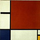 Piet Mondrian Canvas Paintings - Composition II in Red Blue and Yellow